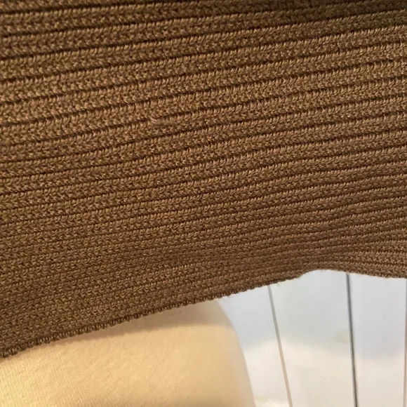 Wilfred Free Green Lolan Cropped Merino Wool Sweater - Picture 4 of 7